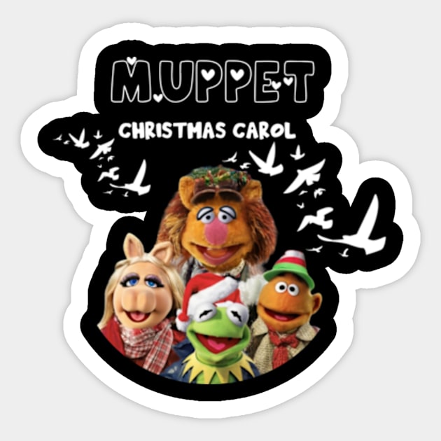 Muppet Christmas carol Sticker by TshirtMA